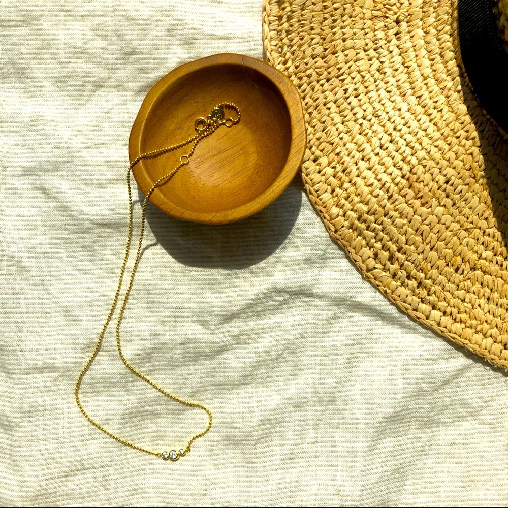 Gorjana delicate gold adjustable necklace